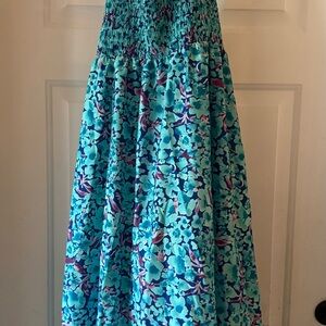 SHEIN Blue Floral Maxi Dress